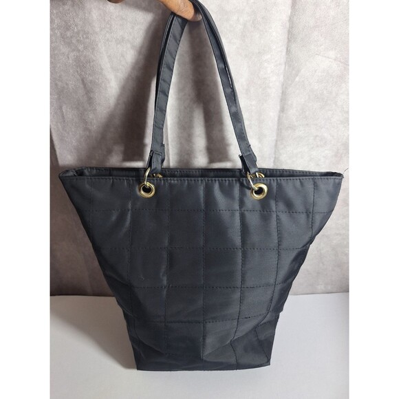 Jones New York Black Quilted Y2K Shoulder Bag Handbag Purse Classic Boho Chic - Picture 1 of 11